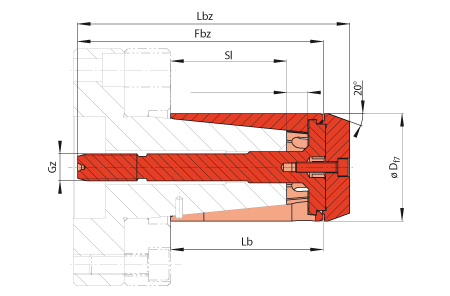 Spannelemente Kegelbüchsen mit Vorzentrierung BVD BKDF BVD